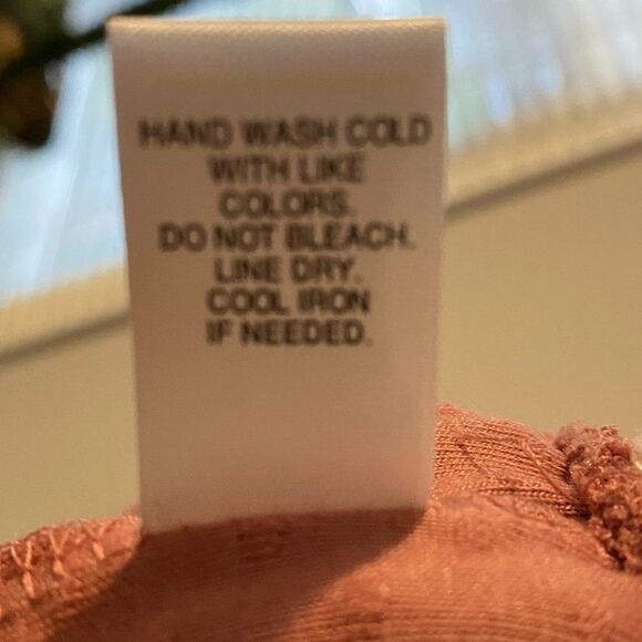 Est. 1946 Smocked Collar French Dot Boho Long Split Sleeve Dress Size L - Picture 13 of 14